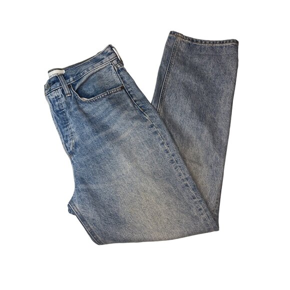 Denim Forum Jeans The Joni High Rise Loose 29L Ladies Buttonfly Size 28 - Picture 1 of 9